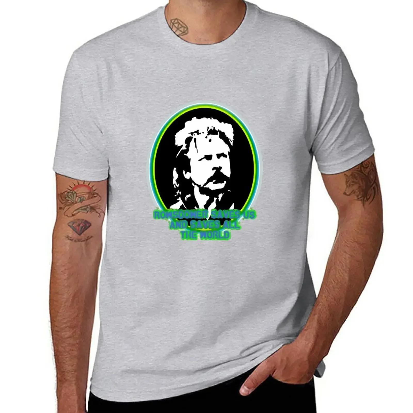 

Rowsdower Saves Us white version TShirt Short sleeve tee customizeds Mens clothing S