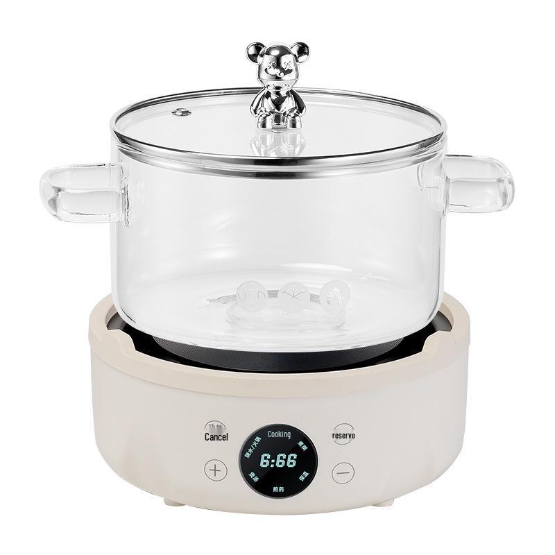 Health Pot: Multi-Function Electric Kettle for Chinese Medicine, Tea, Soup, and Porridge with Thickened Glass and Fully Automatic Features.