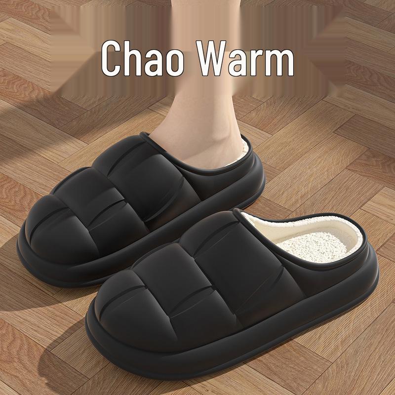 Winter Thick Sole Cotton Slippers, Indoor/Outdoor Unisex Warm Home Shoes