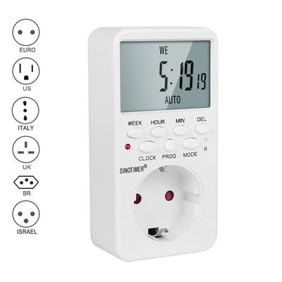 EU UK BR Stecker Outlet Elektronische Digital Timer Steckdose mit Timer 220V AC Buchse Timer Stecker Zeit Relais Schalter control Programmierbare