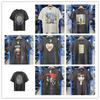 T-shirt in Cotone Unisex Vintage Lavato Vestibilità Larga Streetwear Manica Corta Casual