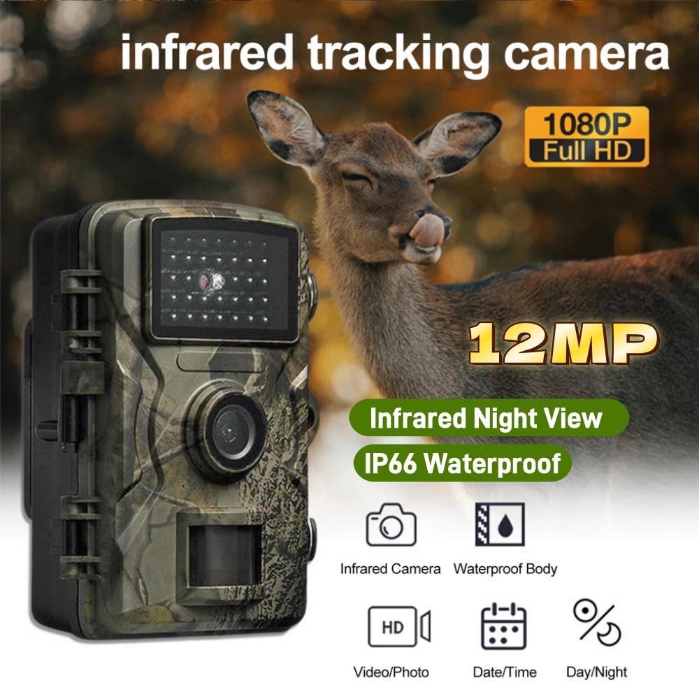 1080P Hunting Trail Camera 12MP Waterproof Infrared Night Vision Motion Activated Trigger for Wildlife Monitoring and Scouting