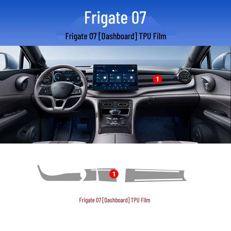 BYD Frigate 07 Interior Protection Film for Console, Dashboard & Gear Shift
