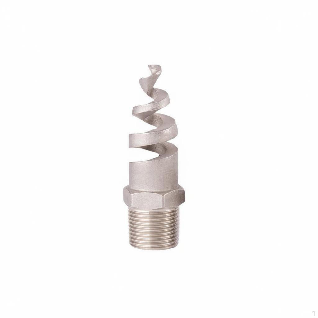 Spiral Spray Nozzle Stainless Steel AntiClogging Design Threaded Head for Flue