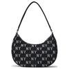 MLB New York Yankees Vintage Floral Casual Commuter Polyester Underarm Shoulder Tote Handbag Clutch Student Bag Unisex Bags Black 3ABQS014N-50BKS