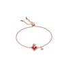Rabbit Diamond Inlaid 925 Silver Bracelet Women Bracelets Rose-Gold EG3567221