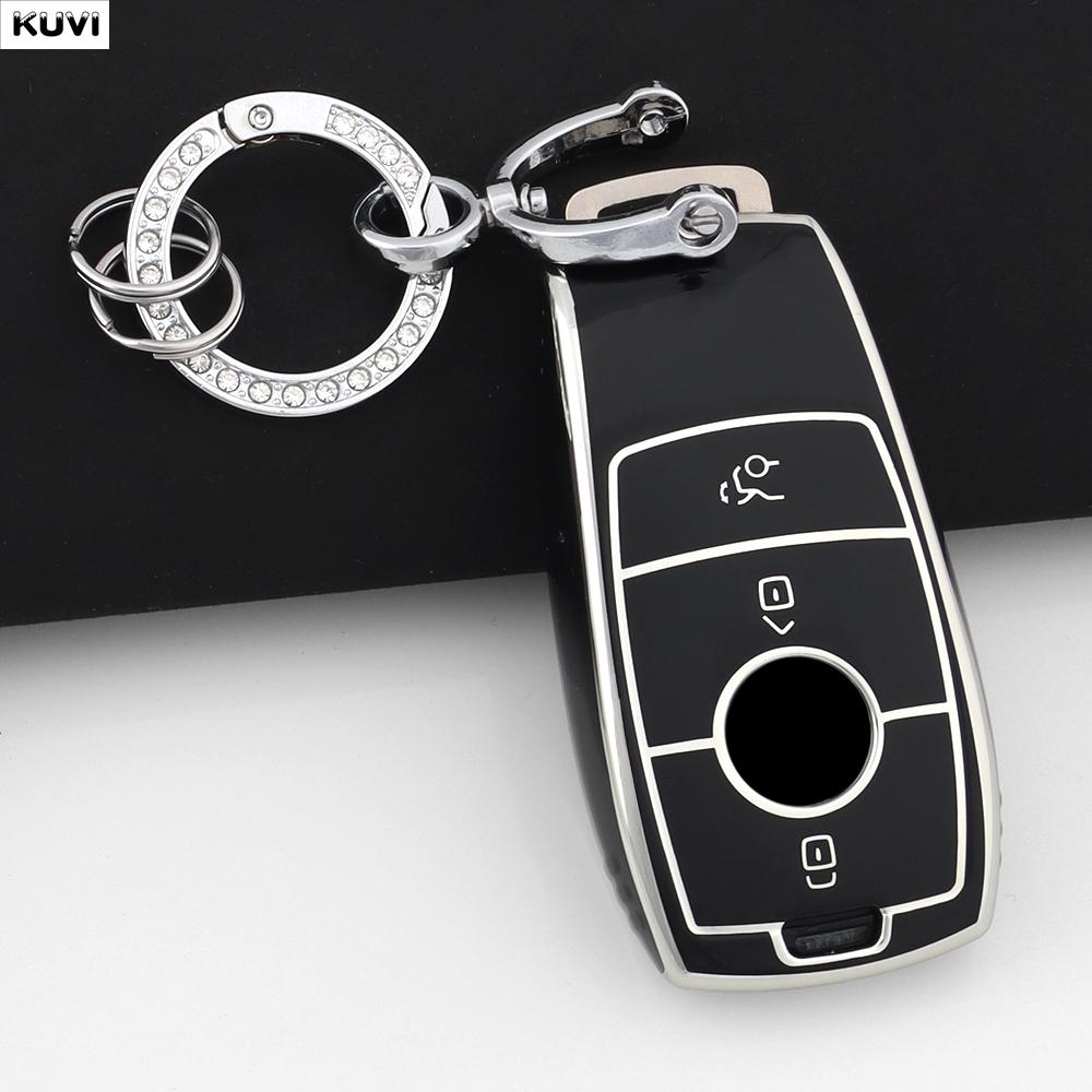 TPU Araba Anahtar Kılıfı Kılıf Tutucu Anahtarlık Mercedes Benz A C E S G Gls Cla Sınıfı W213 W177 W205 W222 X167 W176 Amg Aksesuarları İçin