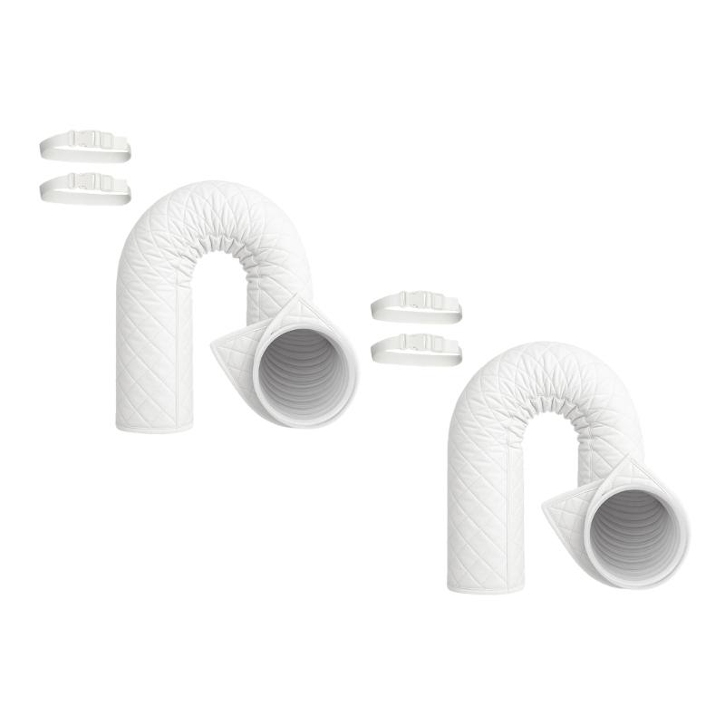 Portable Air Conditioning Duct Insulation Sleeves With Fastening Bands For Easy Installation And Temperature Management