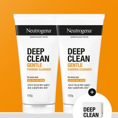(Tube Clip) Deep Clean Gentle Foaming Cleanser 150gx2