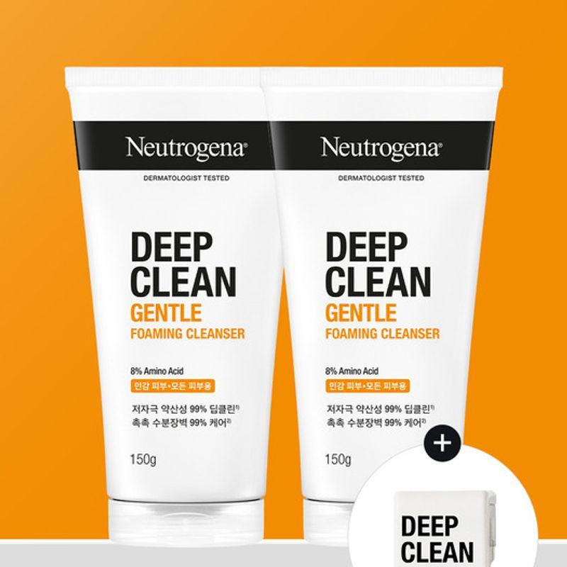 Neutrogena (Tube Clip) Deep Clean Gentle Foaming Cleanser 150gx2