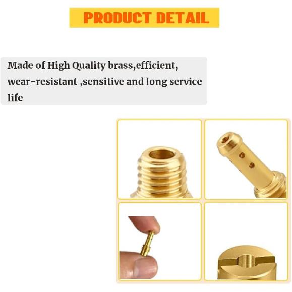 42 Pcs Carburetor Jet Kit For Mikuni Main & Pilot Slow Jet N100.604 VM28/486 VM4/042 VM22/210 Replaces TM33-8012 TM36-68 TM40-6