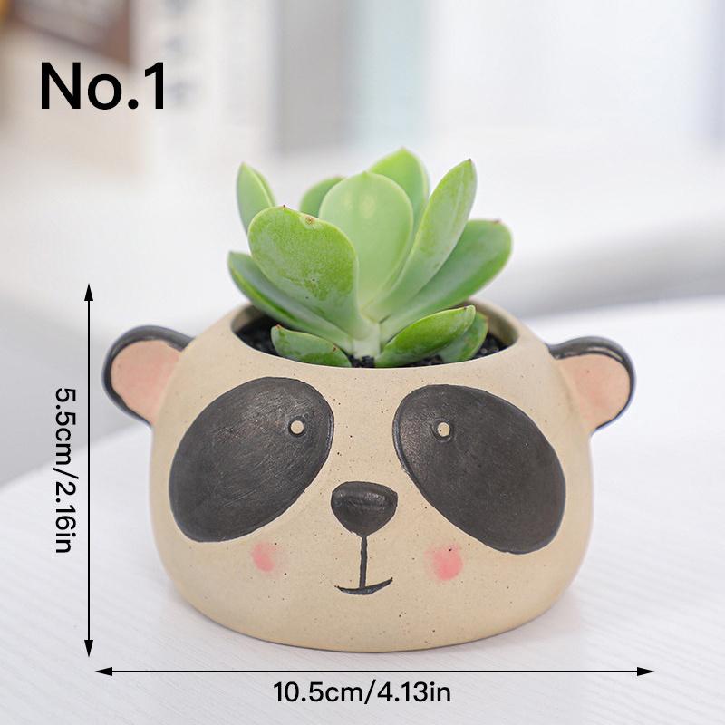 Cartoon Ceramic Flower Pot Planter Desktop Decoration Ornaments Garden Supplies Bonsai Succulent Pot Plant Pot