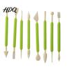 Professional Baking Accessories 8PCS Fondant Sculpting Tool Set DIY Cake Decorating Kit with Ergonomic Non-slip Handles Modeling Flower And