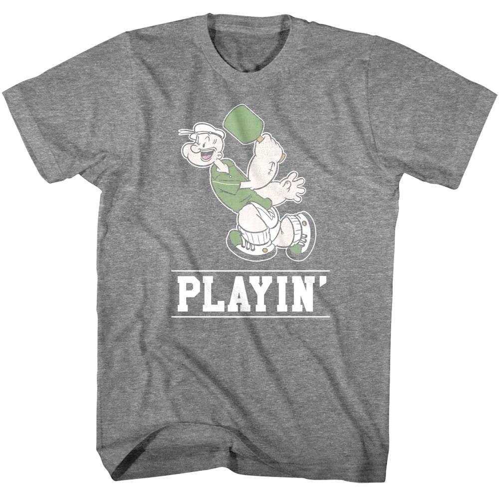 Popeye Playin Pickleball Men T Shirt L