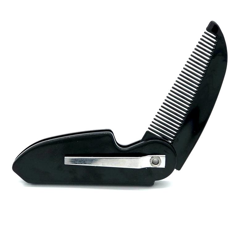 1PC Men s Mini Beard Comb, Perfect for Daily Haircuts and Treatments, Perfect for Travel чёрный