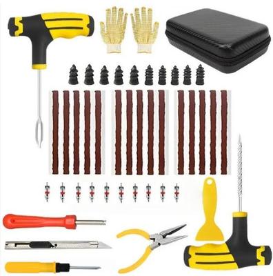 48-Piece Tubeless Tire Repair Kit for Cars & Motorcycles