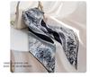 Women's 100% Mulberry Silk Retro Jungle Castle Print Scarf – Elegant High-End Light Luxury Shawl