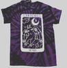 Goodie Two Sleeves Womens Mothman Moon Tarot Card Tie-Dye Shirt New XS-2XL