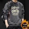 Men's Heavyweight American Style Round Neck Long Sleeve Loose Hoodie for Spring and Autumn