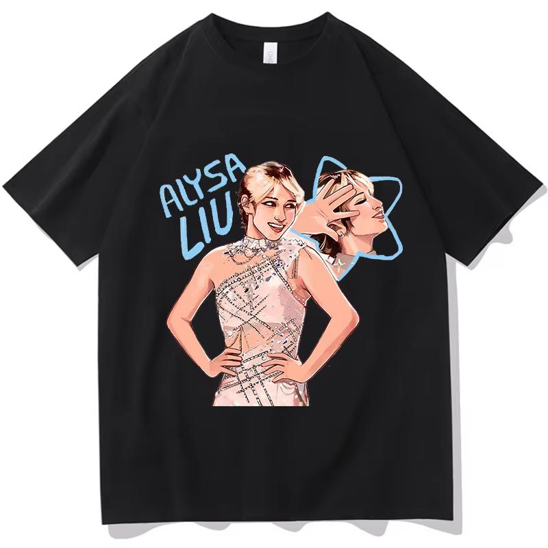 

2026 Alysa Liu Tshirt Unisex Graphic TShirt Fans Pure Cotton Tops Women Unisex Tees Aesthetic Short Sleeve High Quality Streetwear 4XL