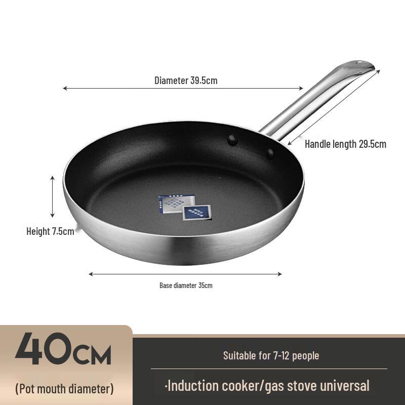 Lilang 40cm Aluminum Alloy Non-Stick Frying Pan