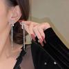2023 Trendy Rhinestone Bow Tassel Earrings: Elegant Retro Jewelry for Women