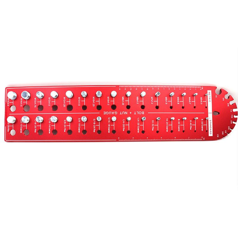 30 Teeth Round Head Metric Thread Gauge Nut Bolt Screw High Accuracy Measuring For Multiple Thread Standards 3mmx0.5 To 14mmx2.0