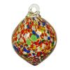 High Borosilicate Glass Spheres Hand Blown Ball Ornament, Colorful Christmas Hanging Decoration Handmade Ornaments for Tree, Window, Patio,