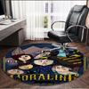 Coraline Print Round Rug, Washable Floor Carpet, For Entryway Dorm Laundry Room Office Study, Home Decor Birthday Christmas Gift