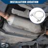 Hihaha Muffler Exhaust Clamp Bolt Clip/General Purpose Round U Type