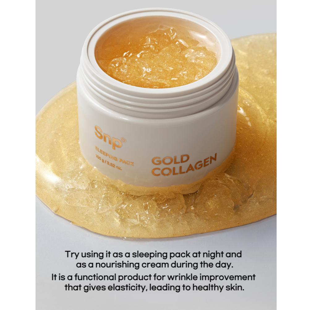 SNP Gold Collagen Sleeping Pack 100g