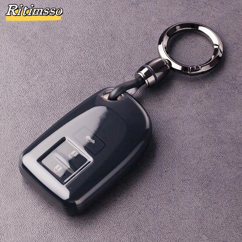 Tpu Car Remote Key Fob Cover Case Holder Shell For Toyota Yaris Yarisl X Hiace Vios Verso Camry Corolla Keychain Car Accessories