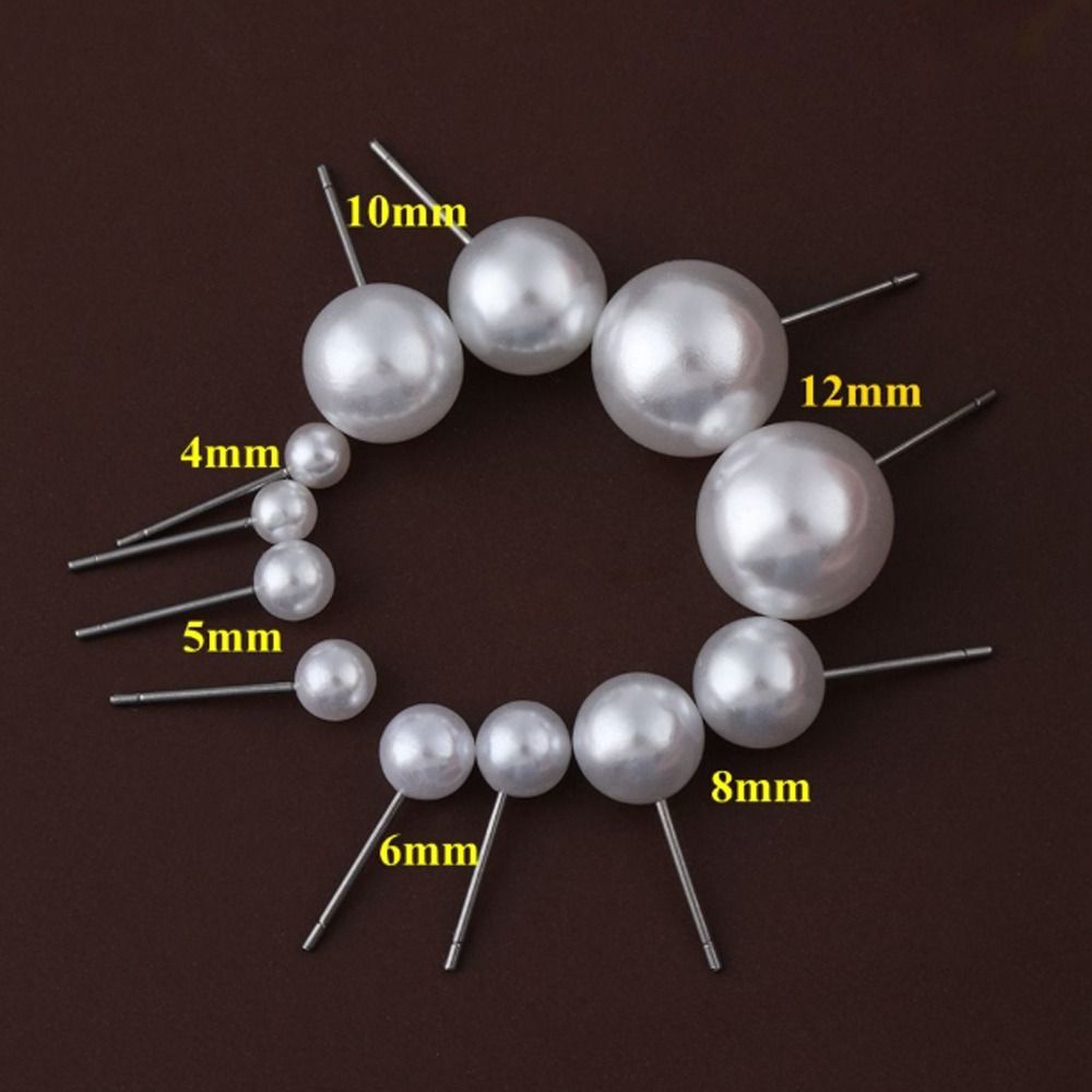 4mm 5mm 6mm 8mm 10mm 12mm Round Ball Earrings Round Shape Ear Stud  Wedding Engagement