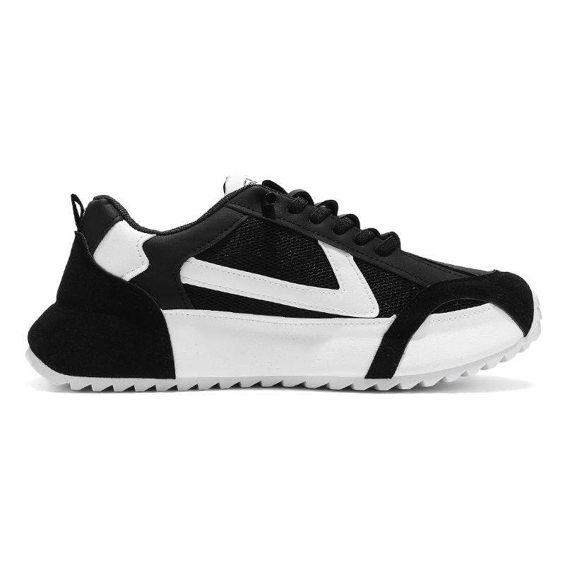 Men's Breathable All-Season Sneakers - Lightweight Casual Sports Shoes with Memory Foam Insole, Retro Lace-Up Design for Walking/Gym/Daily Wear