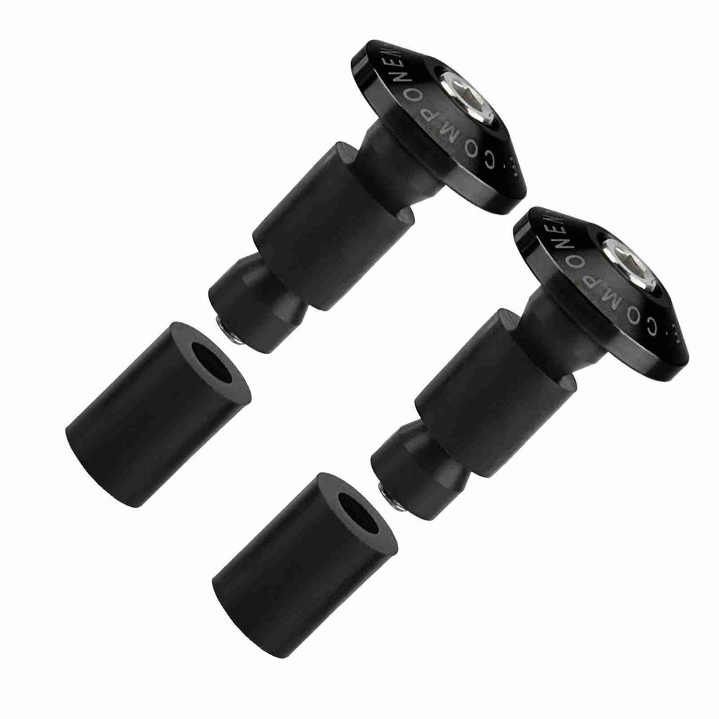 22mm 7/8inch Motorcycle Handlebar End Slider Plug for Racing ATV Offroad Black