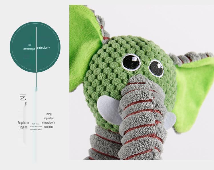 Durable Corn Kernel Plush Toy for Cats and Dogs