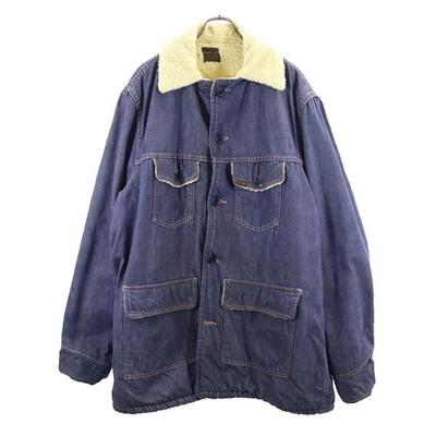 ROEBUCKS 70s Vintage Denim Jacket Fleece-lined Denim Jacket Men's Used