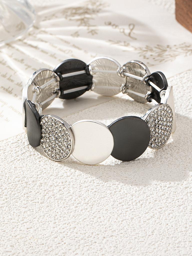 Color Matching Irregular Round Elastic Bracelet Christmas Party Wearer Bracelet