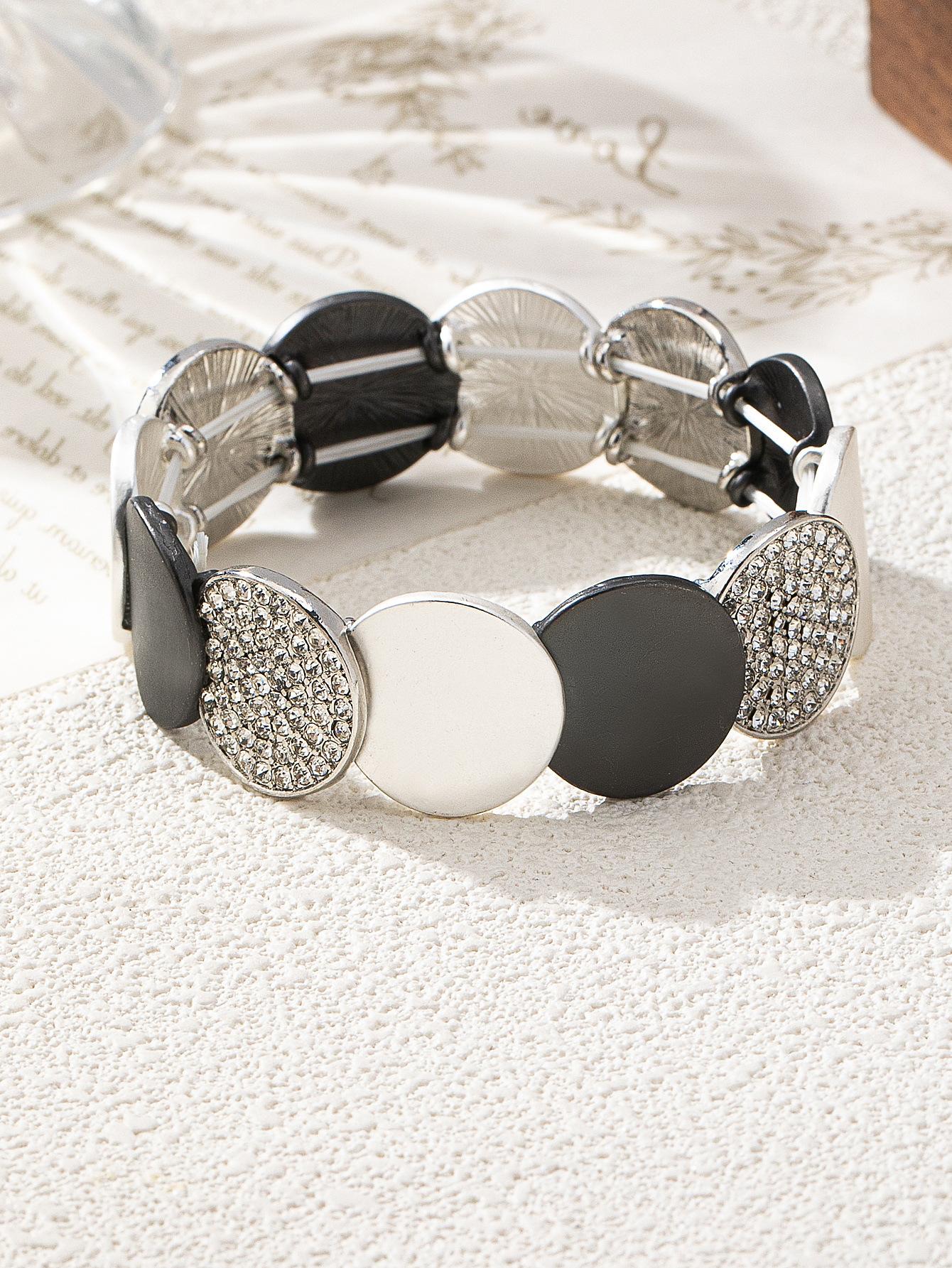 Сочетание цветов, неровный круглый эластичный браслет, браслет для ношения на рождественскую вечеринку