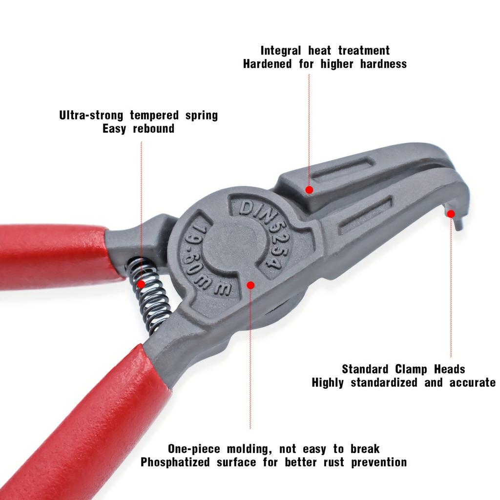 4 pcs 7 inch Circlip Pliers for Removing Installing Gearshift Locking Rings Special Angle Tip Circlip Retaining Ring Pliers Tool