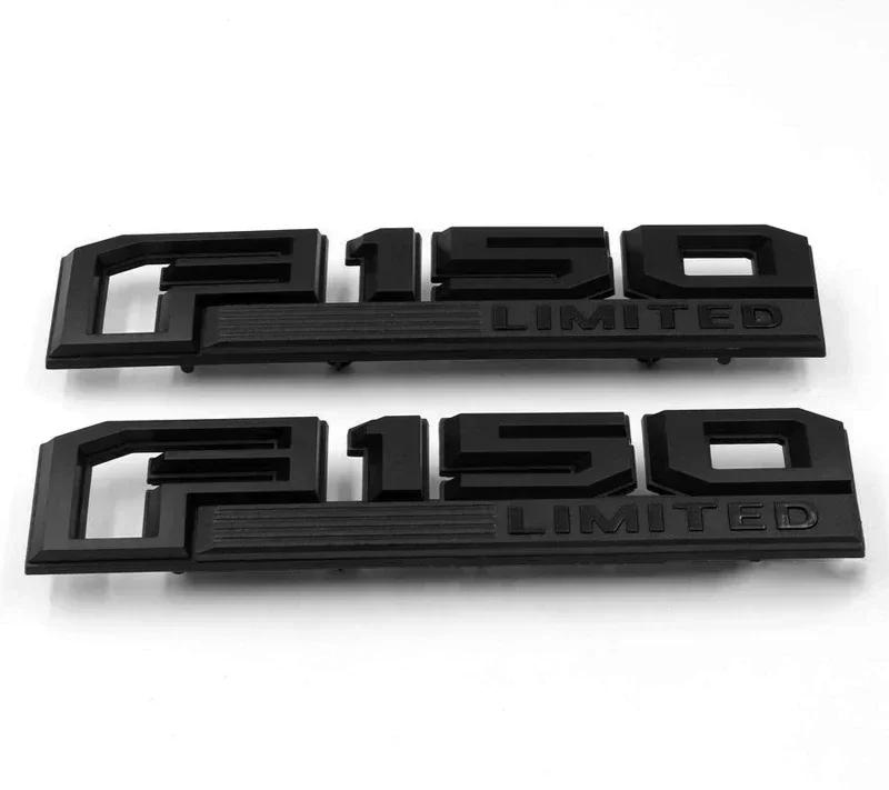 2PCS For Ford F150 F-150 Raptor XLT LARIAT LIMITED PLATINUM Logo  ABS Car Sticker Emblem Accessories Auto Decal Badge Styling