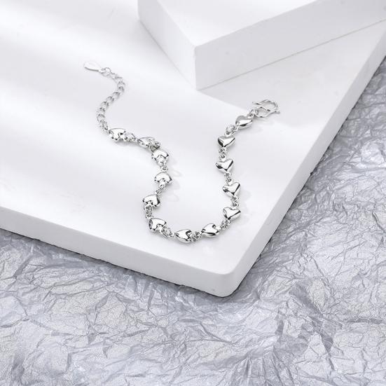 Brățară pentru femei Ajustabilă, dulce, romantică, strălucitoare, decorație perfectă, cadou de aniversare, inimă plină de dragoste