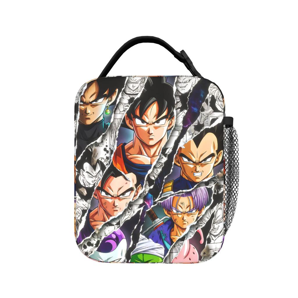 DBZ Beerus CATS Insulated Lunch Bag Portable Meal Container Thermal Bag Tote Lunch Box Work Outdoor Bento Pouch
