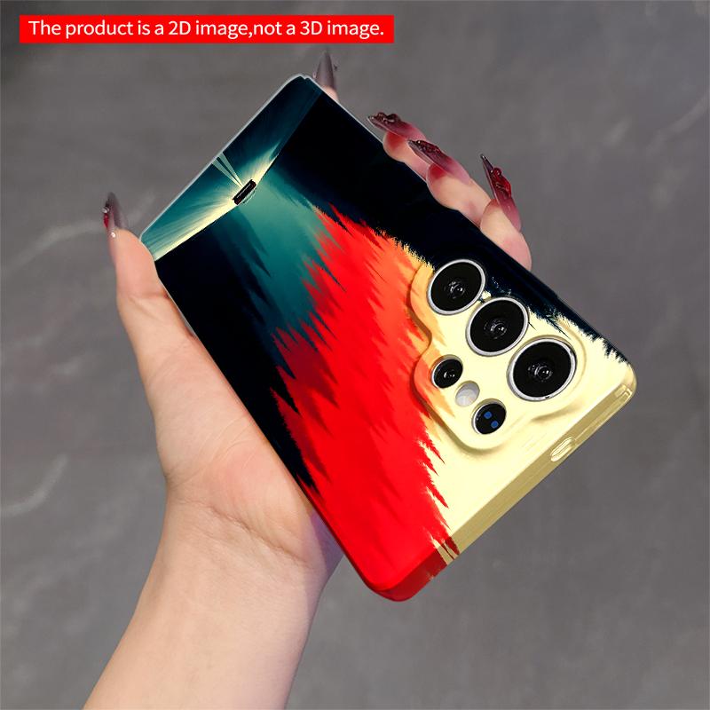 2DFlat Samsung phone case Road to Red Forest Sunset Drive Applicable to Galaxy S22 S23 S24 S25ULTRA S26 A12 A13 A14 A15 A16