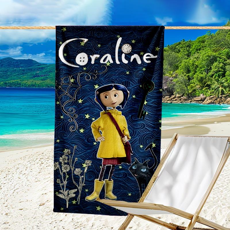 Nighttime Adventure Doll Quick-Dry Microfiber Beach Towel Super Soft & Absorbent for Bath, Beach, Travel Bath Time Accessory, Fan gifts
