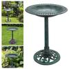 Outdoor Bird Bath Rustic Flower Design Lightweight Decoration Birdbaths for Garden Patio Backyard Ornament Housewarming Gift