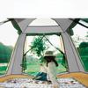 Εξωτερική σκηνή κάμπινγκ 4-6 ατόμων Αυτόματη γρήγορη ανοιγόμενη αδιάβροχη σκηνή Rainfly Οικογενειακή Στιγμιαία εγκατάσταση σκηνής Τουριστική σκηνή