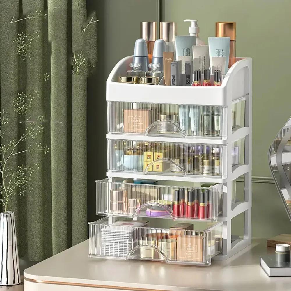 Hot Drawer Makeup Organizer Large Capacity Plastic Makeup Storage Box Lipstick Holder Large Capacity Office Supplies Storage Box