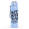 1PC Faith Over Fear Quote Slogan Print 750ml Color Plastic Sports Water Bottle Leakproof Flip Straw Lid Suitable for Sports Office Home Use