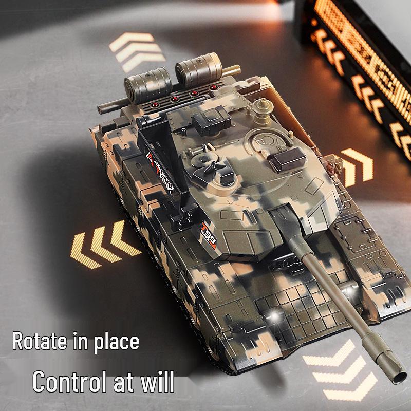 Remote Control Off-Road Armored Tank Toy with Firing Capability